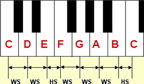 Whole Tones and Semitones